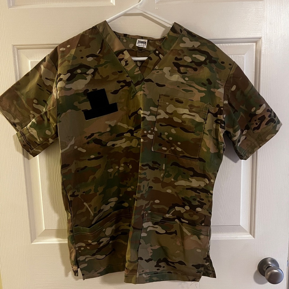 Multicam Scrub Top and Bottom